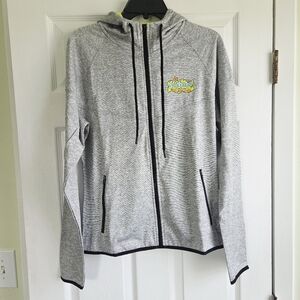 New!!! Scooby-Doo Ranning Man Grey Zip-Up Women's Hoodie Size M